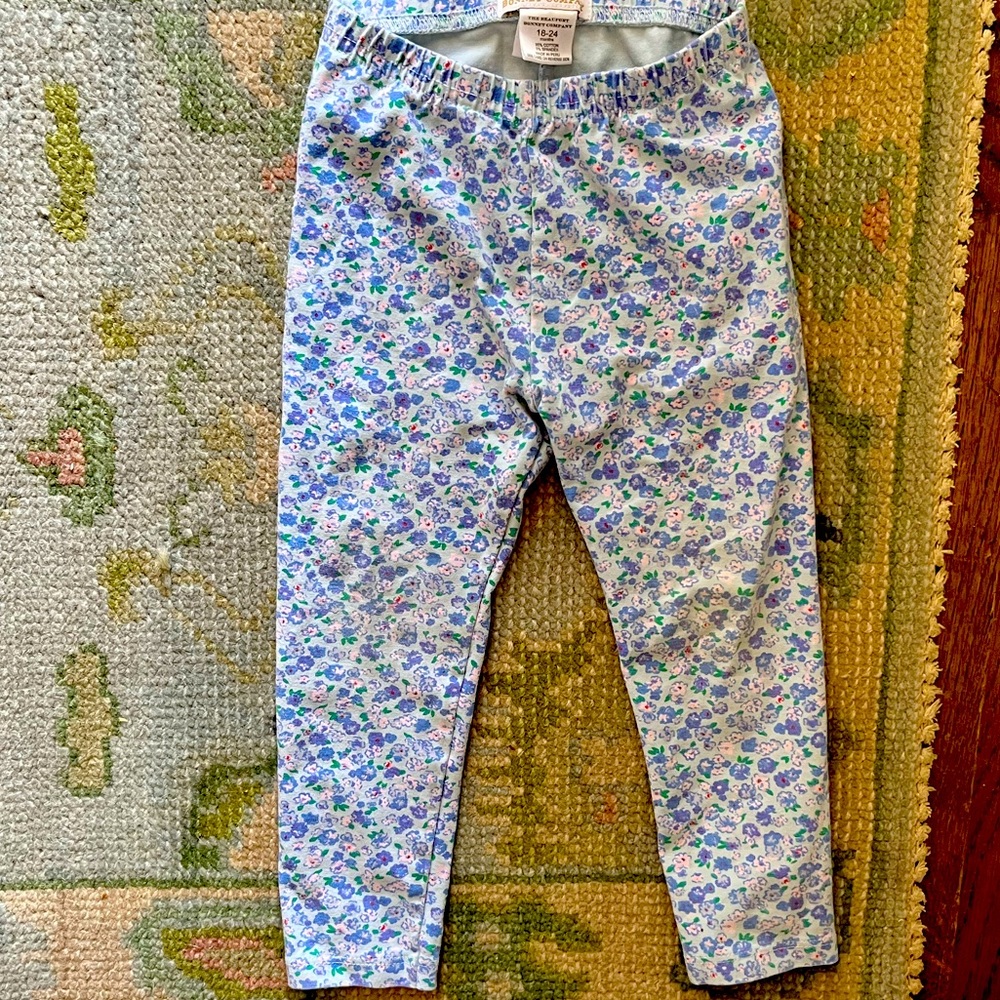 Beaufort Bonnet TBBC Toddler Girls Floral Leggings Size 18-24 months